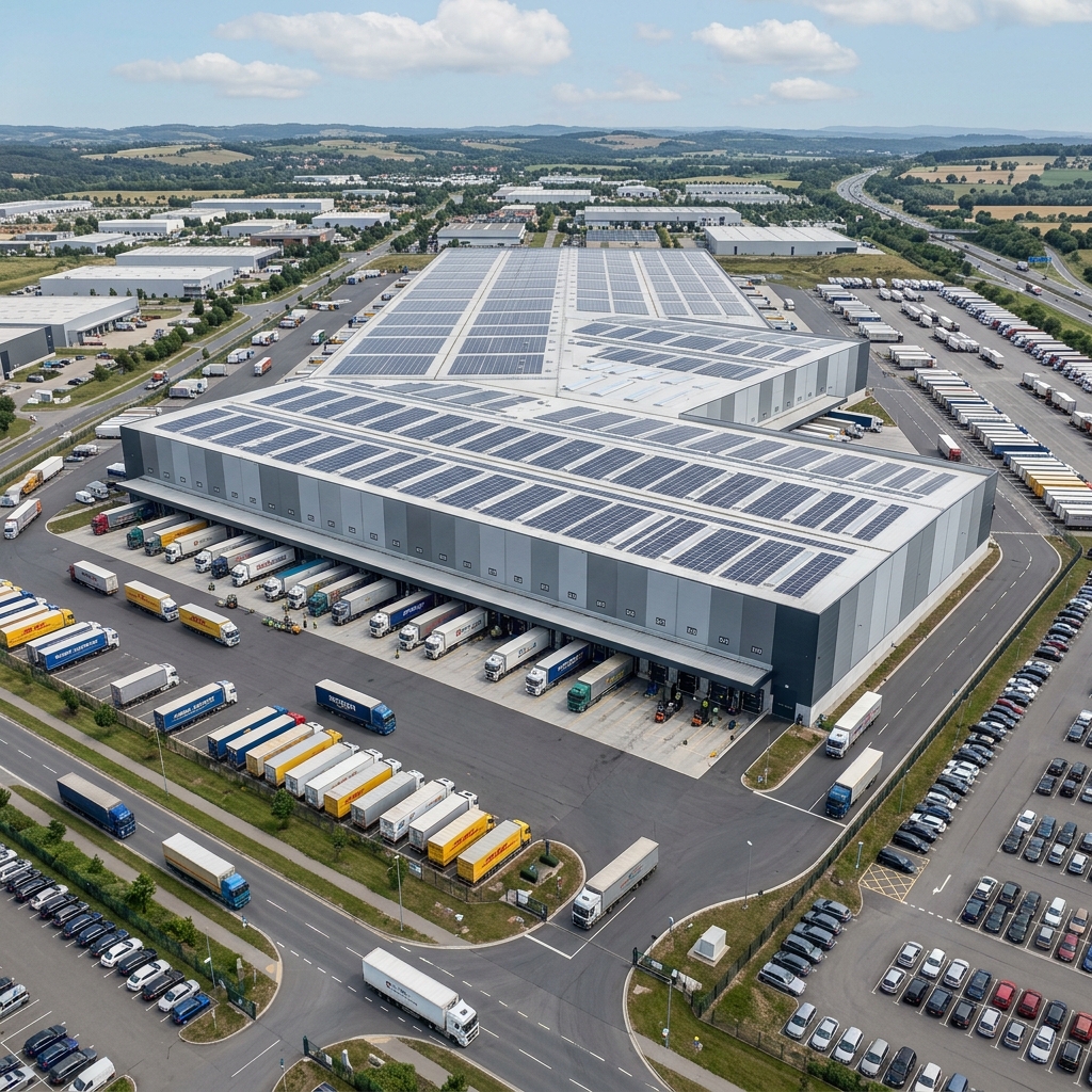 Large scale logistics warehousing distribution center