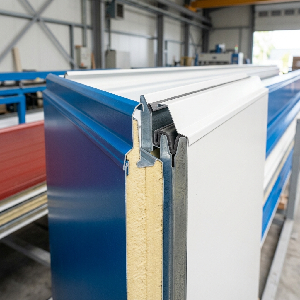 Interlocking PUF insulation sandwich panels in cold storages